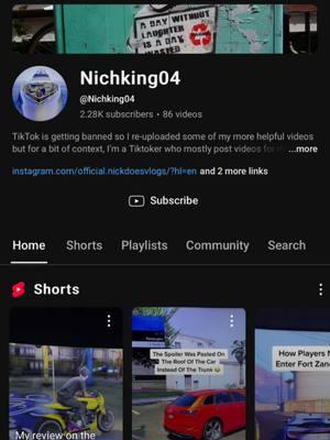 Well, it looks like TikTok is gonna get banned. I have re-uploaded most of my videos that I thought were helpful Feel free to subscribe to my YouTube channel Link in bio. #n#nichking04t#tiktokbany#youtubec#channelt#trendingf#fypf#fypシs#subscribe