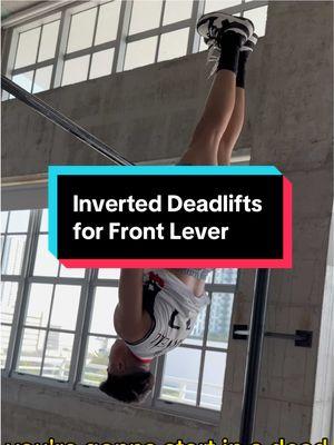 Inverted Deadlift Tutorial for #frontlever #calisthenicsworkout #calisthenicstraining 