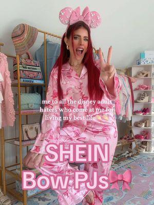 We cute🎀 Search my fave shop SweetSlumber on @SHEIN @SHEINUS for the cutest pj’s and use code emily25 to save!😊 #SHEINtrends #SHEINforAll #saveinstyle #loveshein #disneylover #disneyadult #disneyootd #coquette #coquettecore #disneyobsesssion #pinkgirly 