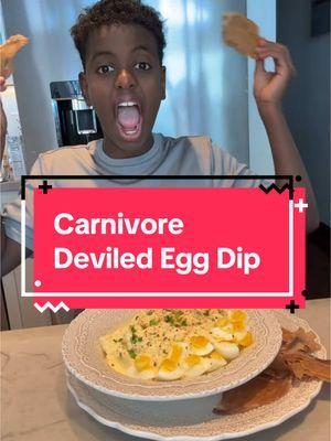 Who’s ready for some FOOTBALL?! 🏈  Who are you rooting for? You know we are here for the Packers 🙌🙌🙌 If you want an easy and delicious appetizer that will win over a crowd, you must try my Carnivore Deviled Egg Dip! INGREDIENTS ▢ 12 large hard boiled eggs peeled ▢ 1/3 cup bacon mayo (or butter mayo) ▢ 4 ounces cream cheese softened (or more mayo if dairy free) ▢ 2 tablespoons Primal Kitchen Dijon mustard ▢ 2 tablespoons dill pickle juice ▢ 2 teaspoons hot sauce OPTIONAL GARNISH: ▢ 1 tablespoon finely chopped chives ▢ dash Smoked paprika FOR SERVING: ▢ Carnivore Crisps chicken breast (or any flavor) INSTRUCTIONS   Peel the hard boiled eggs and slice in quarters. Then place the quarters into a food processor and pulse until you have small pieces. Add the mayo, cream cheese and Dijon and pulse until well combined.  Add the pickle juice, hot sauce and salt and pulse until smooth. Scrape the sides to ensure even mixing. Taste and adjust seasoning to your liking. Place the mixture into a cute serving dish and garnish with chives and paprika if desired. Serve with Carnivore Crisps and enjoy! Store extras in an airtight container in the fridge for up to 5 days. Do not freeze. #football #appetizer #deviledeggs #protein #playoffs #packers #carnivore #carnivorediet #EasyRecipe #Recipe #foodtiktok #animalbased #mariaemmerich @Carnivore Crisps 