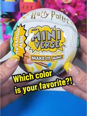 Which color was your favorite?! #miniverse #miniversemakeitminifood #harrypotter #honeydukes #fizzingwhizzbees #sopretty #candy #toyunboxing #toycollector #toy 