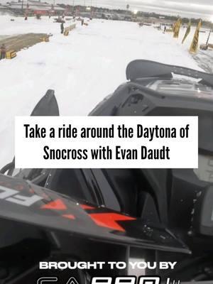 Lap around the Daytona of @Snocross with Evan Daudt Brought to you by @C&A Pro Snowmobile Skis  #contentkiller #caproskis #ridelikeapro #snocross #onboard #chestmount #gopro #fast #proclass 