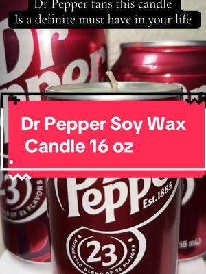 These candles are seriously the cutest thing. Made with actual Dr Pepper cans.#Dr Pepper#candles #candle #drpepperlover #soywaxcandles #vineyardcandles #vineyardcandleco @vineyardcandles 