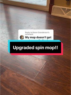 Replying to @Karen Granderson  The company heard all of your suggestions and upgraded the viral spin mop to be even better!  #viralspinmop #CleanTok #homemusthaves 