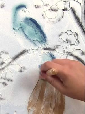 ✨ Chinoiserie Chic ✨  Our Birds & Roses Chinoiserie Stencil is full of delicate details that will help you create a jaw-dropping mural wall! Did we mention it is one of the largest stencil panels we carry?! Layer in some shading and color to add dimension to your chinoiserie stencil! This is the perfect way to customize a stencil pattern to fit the colors in your home 🏡  Ditch the costly designer wallpaper and get the same look for less! 📌 Birds & Roses Chinoiserie Mural Stencil Who is adding this to their wish list? #stencil #wallstencil #cuttingedgestencils #chinoiserie #chinoiseriechic #toile #muralpainting #walldecor #howyouhome #pinterestinspired #pinterestaesthetic #chicdecor #stenciling #accentwalls