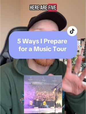 5 things I do to prepare for a music tour 🚐 #tourmanager #roadie #tourlife #tour #musicindustry #ama #tipsandtricks 