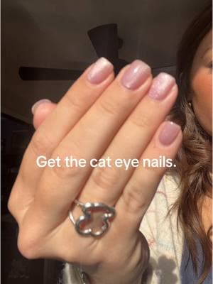 Obsessed #cateyenails #velvetnails #pinkcateyenails 