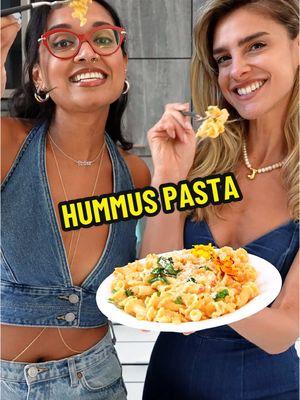 HUMMUS PASTA! Don’t knock it till ya try it! @Jessica Hirsch  Protein Packed Hummus Pasta (df, vg):  - 2 tbsp evoo  - 1 medium yellow onion, diced  - 3 cloves of garlic, minced  - 1 heaping tsp crushed calabrian chilies  - hefty pinch of kosher salt for water & sauce  - 1/2 cup roasted garlic hummus  - 1/2 cup reserved pasta cooking water  - 1/2 lb pasta  - 1/4 tsp fresh lemon zest  - fresh basil to garnish  - fresh grated vegan parm to garnish  - edible flowers to garnish (optional)  1. Bring large pot of water to boil. Once at a rolling boil, add in a hefty tbsp of kosher salt and your pasta. Boil until al dente.  2. While the pasta is boiling, set a medium sized skillet over medium-high heat. Add in oil. Once hot, add in onions, garlic, calabrian chilies and a hefty pinch of kosher salt. Sauté until onions become translucent.  3. Adding hummus and 1/4 cup of the pasta cooking water. Stir until smooth. Add in cooked pasta and a bit more pasta cooking water. Toss to coat until creamy. Add more pasta cooking water if it seems a bit too dry.  4. Toss in lemon zest & fresh basil. Garnish with vegan parm and edible flowers. #pasta #hummus #garlichummus #veganrecipes #vegastiktok #veganpasta #pastarecipe #hummusrecipe #protein #cheatdayeats #dairyfree #hummuspasta 