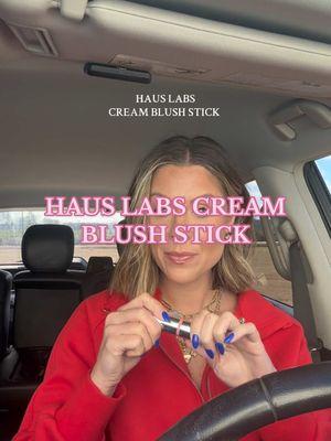 Go grab this blush in the shade glassy hibiscus from @Haus Labs by Lady Gaga #bekahratliff #hauslabsblush #hauslabs #creamblush 