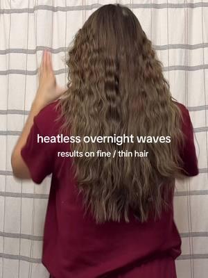 Perfect if you can’t french braid!! #overnightwaves #longhair #straighthair #megdiem #finethinhair #finethinhair 