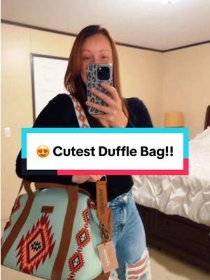 Absolutely obsessed with this duffle bag!! @Dani Morgan’s Boutique #danimorgansboutique #dufflebag #wrangler #wranglerdufflebag #obsessed #cutest #collection #wranglercollection 