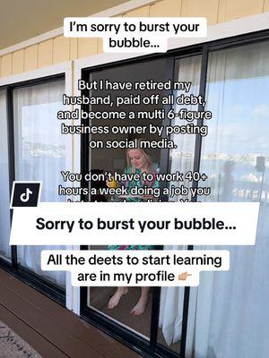 Sorry to burst your bubble but it’s way easier to make money online than you think! Details are always at the top of my page! 🫶🏼  #sidehustlesuccess #passiveincome #waystomakemoneyonline #makemoneyfromhome 