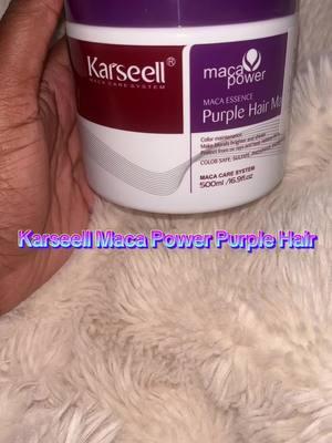 Karseell Maca Power Purple Hair 👱🏾‍♀️💆🏾‍♀️ #karseellhairmask #karseellpurplehairmask #karseell #karseelicollagen #karseellhairmask #hairmask #hairdamage #fyp #FYP #damagedhairrepair #karseell #karseelcollagen #karseellhairmask #hairoil #hairmask #hairdamage #damagedhairrepair #smoothhair #healthhair