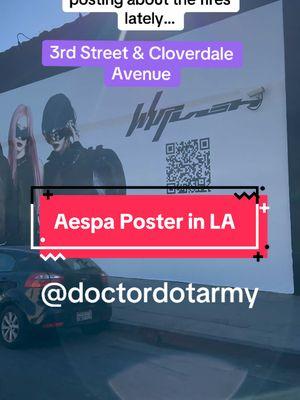 Aespa poster in LA #Aespa #aespamy #winter #karina #ningning #giselle #jhope #hobi #bts #btsarmy #LA #losangeles #kpop #doctordotarmy #staysafela #staystrongla #lastrong 