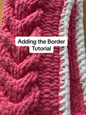 Let’s add the Border to this gorgeous Stag Horn Blanket. You can add a border to any finished blanket and I think it adds a lot of character and sometimes it looks more finished.  Let me know what you think. 🤔  #blanketborder #tutorial #chunkyknitblanket #fyp #handknitting #throwblanket #chunkyknit #babyblanket #cozyblanket #lapblanket #staghorn #gorgeous 