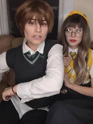 Trevor can get a bit out of hand when protecting his loved ones #paisleyfletcher #hufflepuff #trevorcrescent #slytherin #hogwarts1996 #hogwartsstudent @CrystalWolf.cos 