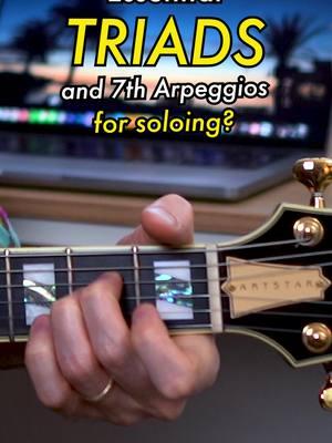 Essential Triads and 7th Arpeggios on Guitar? 🔥 #arpeggios #triads #arpeggio #guitarlesson #guitaristsoftiktok #ibanez #guitartok