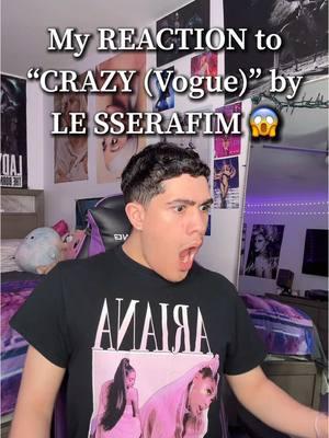 Want MORE REACTIONS❓follow my Insta 🙏🏼 link in bio 🙏🏼 #viral #viralvideo #kpop #lesserafim #crazy #reaction #reactionvids #series #foryou #fyp #fypシ #fypシ゚viral #fypage #mood #music #album #dancer #dance #vogue #voguedance #lesserafimcrazy #wow 