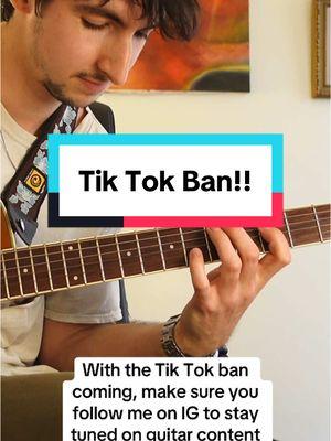 Follow me on IG to stay up to date before the imminent Tik Tok ban!! 😎 #guitar #guitarlessons #counterpoint #guitartutorial #guitarteacher #guitarsolo #guitardaily 