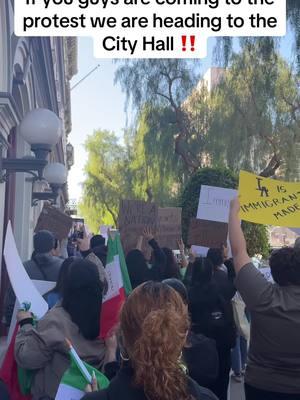 Currently 11:35 am from Plaza Olvera to City Hall #fypシ #immigrantparents #immigrant #stopdeportation #4upage #stopdeportation #borderpatrol 