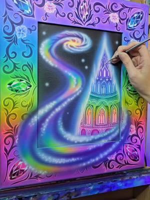 Final touches✨️🌈💕 #whimsicalart #Ethereal #etherealart #visionaryart 