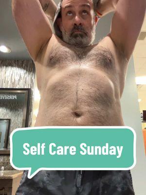 Self Care Sunday.  Workout done. Time for a haircut and hot shower. #fitmen #menover40 #fitmenover40 #gayfitness🏳️‍🌈 #workoutgoals #workoutadvice #workoutmotivation #thickmen #thickthighessaveslive #thickmen 