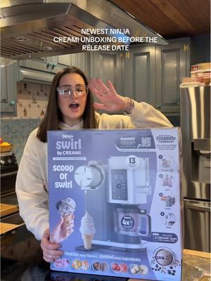 THE NINJA CREAMI SWIRL!!! Omg I can’t wait to play with this baby 😍💝 @Ninja Kitchen you are TOO MUCH!!! Thank you for letting me try this thing out!! #ninjacreami #ninjacreamitips #ninjacreamiunboxing #newninjacreami #ninjacreamiswirl #ninjaswirl #softserve #fyp 