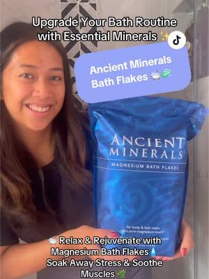 🛁 Transform your bath time with Ancient Minerals Magnesium Bath Flakes💧 Perfect for relieving stress, soothing sore muscles, and rejuvenating your body. 🌿 Enhance your relaxation routine with the power of magnesium and feel the difference! ✨ #magnesiumbath #relaxation #soothemuscles #bathtimeessentials #ancientminerals #SelfCare #wellnessroutine #tiktokshopping #TikTokShop 