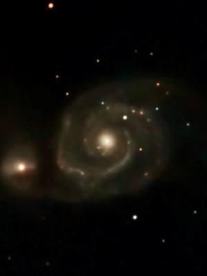 The Whirlpool Galaxy #astrophotography #astronomy #universe #whirlpool #galaxy #seestars50 #telescope #fyp 