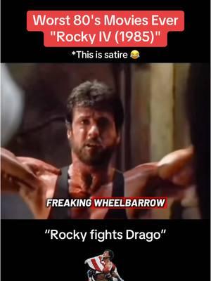 Worst 80's Movies Ever "Rocky IV (1985)" *This is satire 😂 We love Rocky movies 😎✌️#rocky #rocky4 #rockybalboa #sylvesterstallone #ivandrago  #apollocreed #creed #80s #80smusic #80smovies #genx #movieclips🎬 #funny #review #roast #commentary #foryoupage 