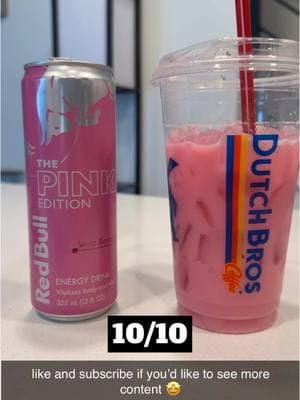 you HAVE to try the pink edition redbull with sweet cream! #redbull #pinkedition #dutchbros 