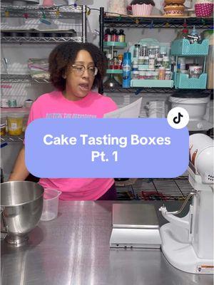 I also had to rebake, package, and ship 3 cake tasting boxes due to USPS delays. It was really one of the longest days ever 🥲 #caketasting #caketastingbox #cake #baking 