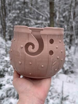 Replying to @autumnburian With the right green glaze, and some white gold luster on the rune, I think this design has a lot of potential! What do you guys think? #hobbitcore #knitting #crochet #yarnbowl 