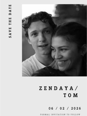 THIS IS MY ROYAL WEDDING #tomdaya #tomholland #zendaya #weddingtok #weddinginvitations #picsart 