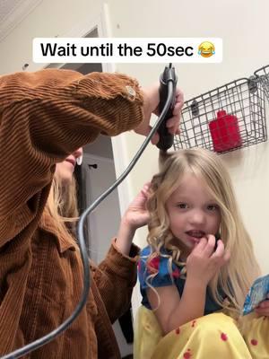 Posting this before TikTok gets taking down 🥲#funnytoddler #haircurling 