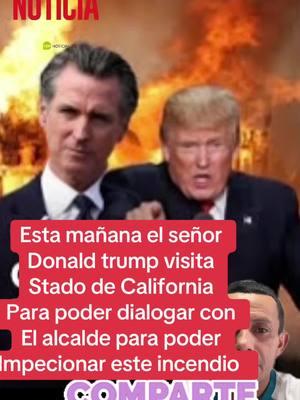 Donald trump visita California donde dice son pérdidas millonarias para poder construir California #noticia #noticiaviral #donaldtrum #incendiosforestales #alcalde 