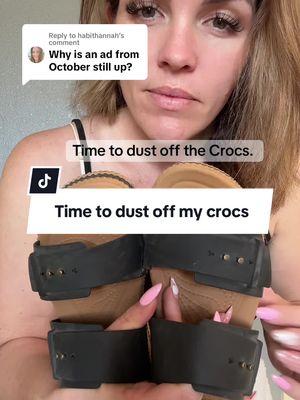 Replying to @habithannah I do not delete videos I post. People are still purchasing these sandals till this day.. #croc #literide #literidecrocs #crocs #sandals #crocsandals @Crocs #crocsbrooklynwedge #sandalseason 