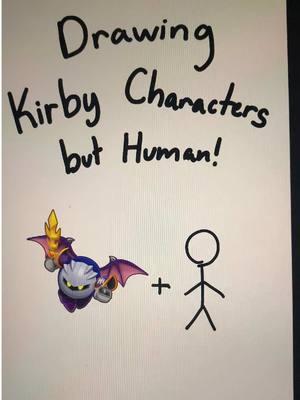 I made this design around 2 years ago now. I will be doing another post comparing the two designs soon! :D #kirby #kirbyhumanau #metaknight #metaknightkirby #humanau 