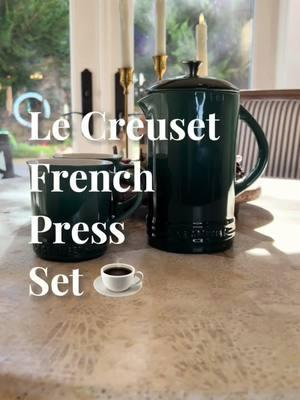 It’s hard to beat Le Creuset ✨ even their French press is cute 💕 #lecreuset #lecreusetfrenchpress #frenchpress #frenchpresscoffee #coffeetiktok #coffeelover #coffeetok #coffeetime #greenaccents #frenchpressset #coffeeset #lecreusetmugs #lecreusettiktok #lecreusetcollection #risingstar #spotlightfinds #ttsdelightnow #kitchengadgets #KitchenHacks #kitchendesign #homedesign #homedecor #homedecorideas #qvc 