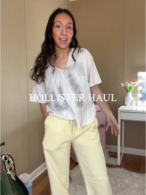 everything is linked in my hollister storefront🌸 @hollister #hollisterpartner #hollisterhaul #hollistersweatpants #gillyhickspants #tryonhaul #hollisterreview #haultok 