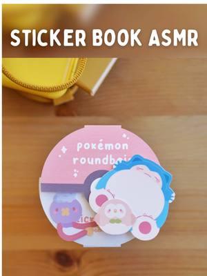 Some sticker book ASMR #pokemon #stickerbook #cozyvibes #tiktokpartner 