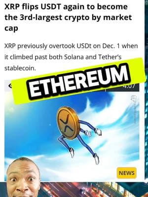 #Ethereum #crypto #xrp #market #large #usdt #again #marketcap #flip #adamshelton 