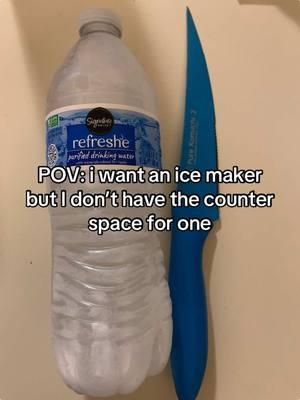 I really should invest in an ice maker. I just don’t have the counter space. (Too many other appliances) All I know is I like my water ice cold.  #icecube #water #meoky #tumbler #creatorsearchinsights #cold #icemaker #stayhydrated #ice #frozen #fyp #fypシ゚viral #pourmeadrink 