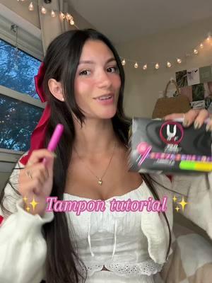 tampon tutorial hope this helps! #firstperiod #periodtips #girlythings #girlytok #girlytips #periodhacks #femininehygiene #hygieneproducts #hygiene #pads #tampons #MoodSwings #periodmoodswings #periodsbelike #timeofthemonth #tampons #howtouseatampon 