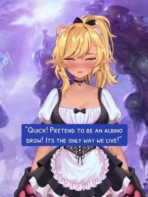 Why me??? #vtuber #anime #elf #dnd #drow #underdark #goblin #elflin #lorehoar #fypシ #adhd #ferret #maid 