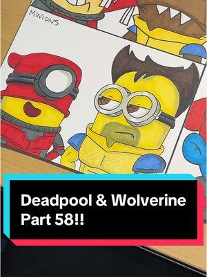 Replying to @ryangaccione what’s next?? #fyp #deadpool #deadpoolandwolverine #wolverine #hughjackman #ryanreynolds #marvel #mcu #meme #funny #minion #minions #despicableme #art #artistsoftiktok #drawing #viral 