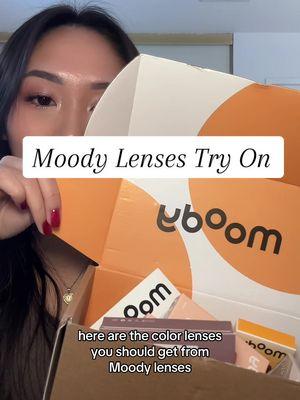 Shades mentioned: Cold Brew Oolong, Holiday Blues, Tea Brown  Discount code: VIVIAN20 @moodylenses #moodylenses #moodyfam #douyinmakeup #circlelenses #coloredcontacts 