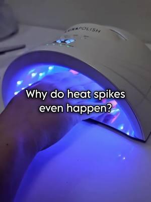 Pretty scientific right? Once you know WHY heat spikes happen, you can work on how to prevent it!👏 Comment "heat spike" and we will send you a video of how to make your clients more comfortable when heat strikes⚡️ #luxa #luxapolish #heatspike #nailtechtips #gelpolish