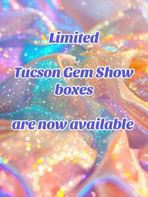 For this week ONLY (Sunday-Sunday) you are able to purchase a Tucson gem show mystery box on my website under gem show box tab. In the description box at check out please send me a brief detail of what it is that you are hoping to get, I need you to specify quality over quantity or quantity over quality, your favorite color crystals, what your favorite crystals are, and what you have too much of.  please be as detailed as possible! I will do my absolute best to fill these orders. No pieces that you request are guaranteed as they are gem Show mystery boxes. If you have never shopped with me before I do request that you send me a DM with your first and last name after placing your order so we have communication. I look forward to personally shopping and hunting down the perfect boxes for you!! #fyp #highgrade #gemshowfinds #gemsandminerals #highend #collectorpiece #mysterybox #personalshop 