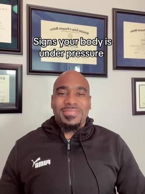 Signs your body is under pressure. #fyp #fypシ #trending #fypシ゚viral #foryoupage #foryourpage #trend #for #fy #fypage #viralvideo #viraltiktok #psychology #blackpsychologist #relatable #therapy #MentalHealth #psychologistoftiktok 